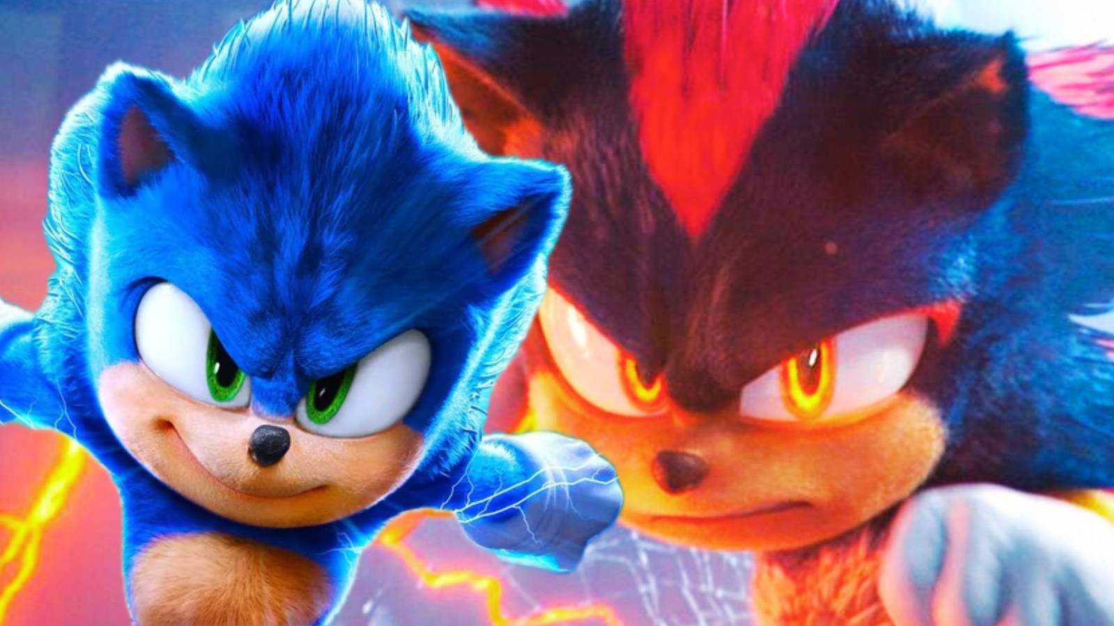 Sonic and Shadow in Sonic the Hedgehog 3