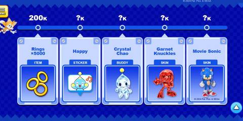 Sonic Rumble pre-registration rewards