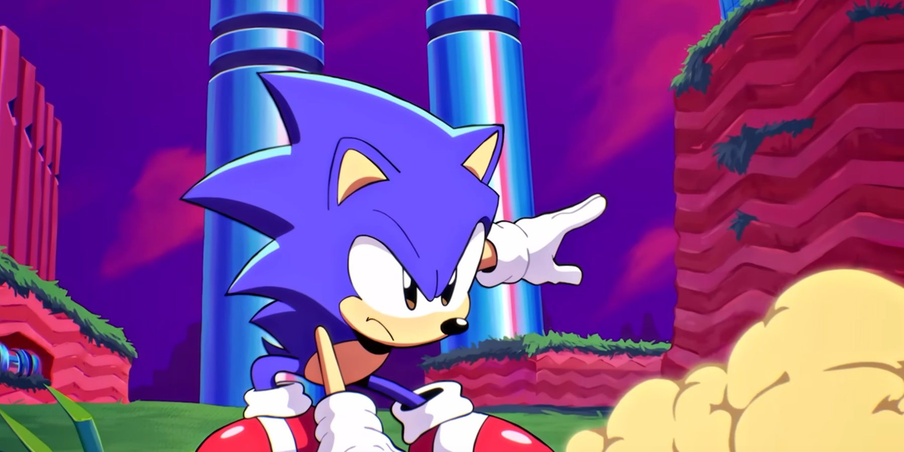 sonic with a cool pose