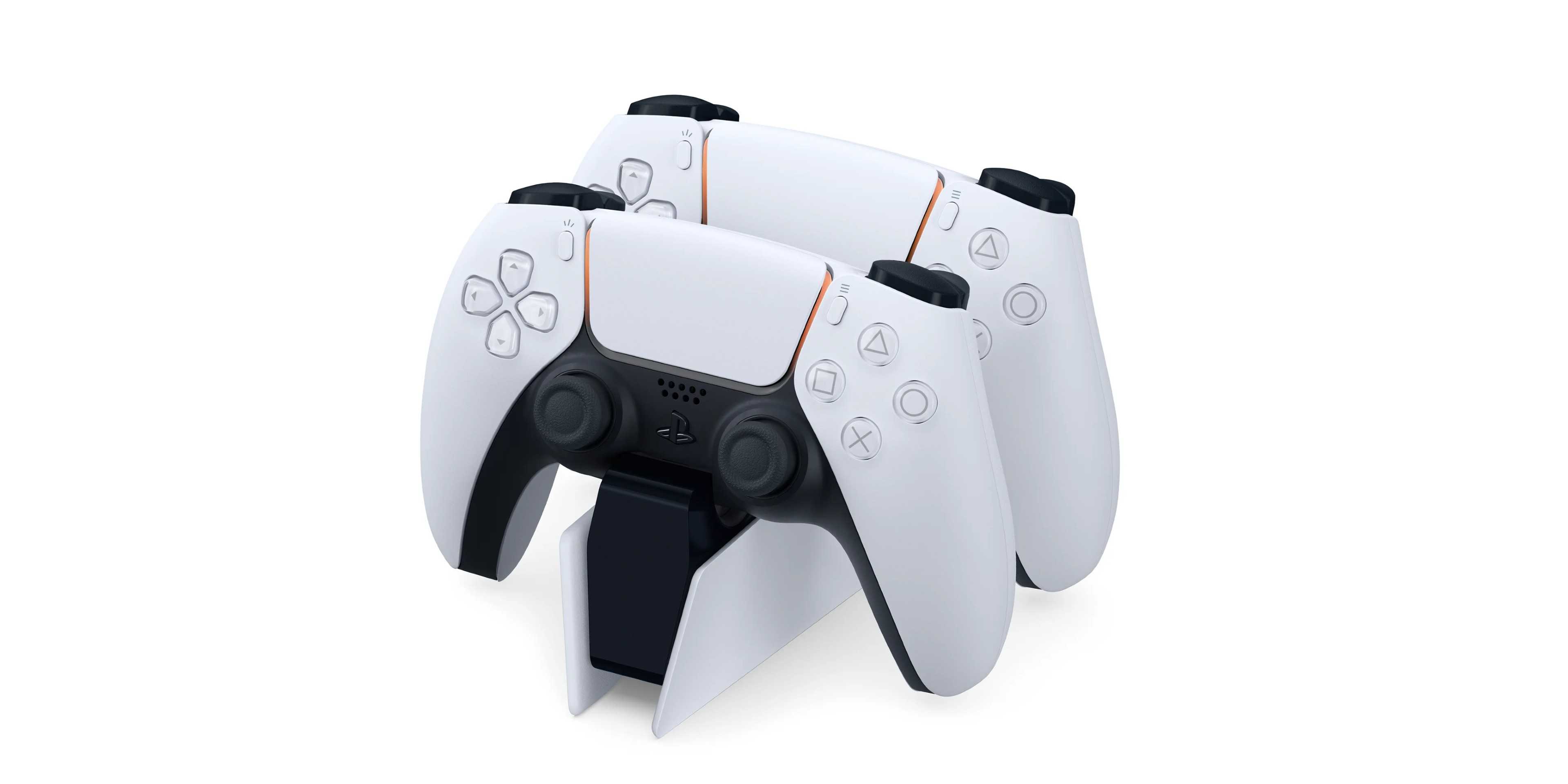 Sony Playstation DualSense wireless charging station on a white background