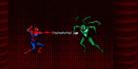 Spider-Man fighting Lasher.