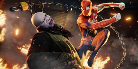 Spider-Man fighting Tombstone