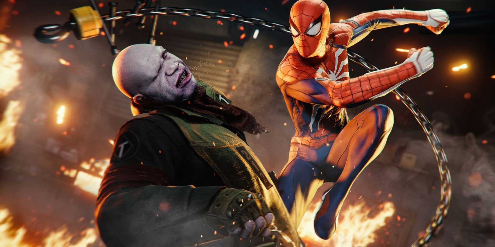 Spider-Man fighting Tombstone