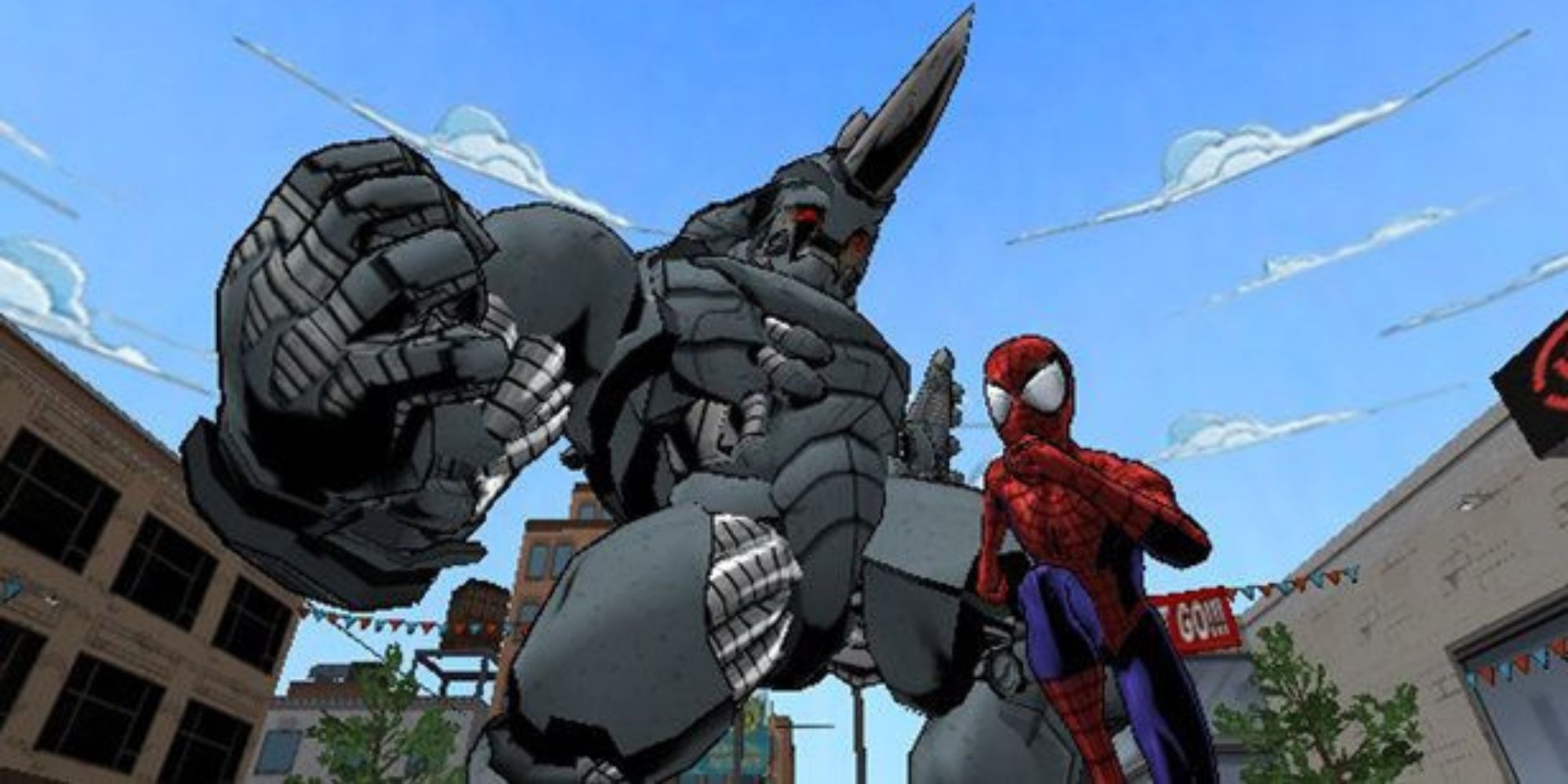 Spidey encounters Rhino.