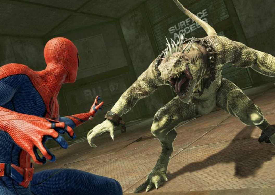 Spidey fighting Iguana.