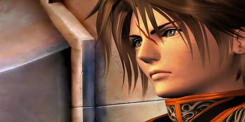 squall leaning against a wall