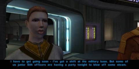 Star Wars  Knights Of The Old Republic Sarna Conversation