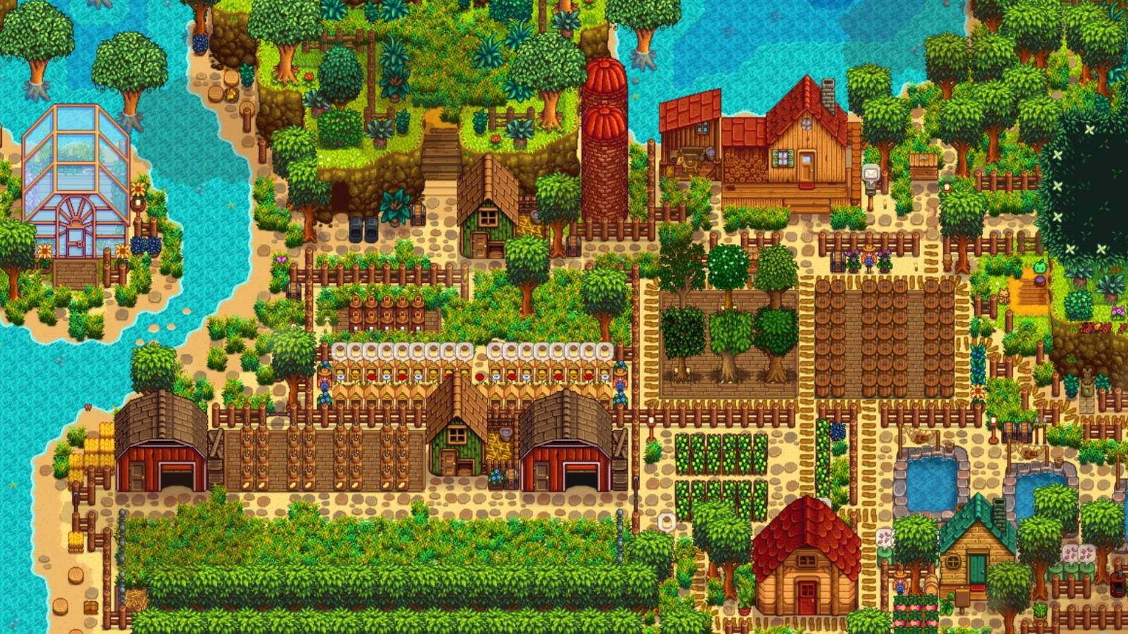 Stardew Valley Fan Makes Gingerbread Farm