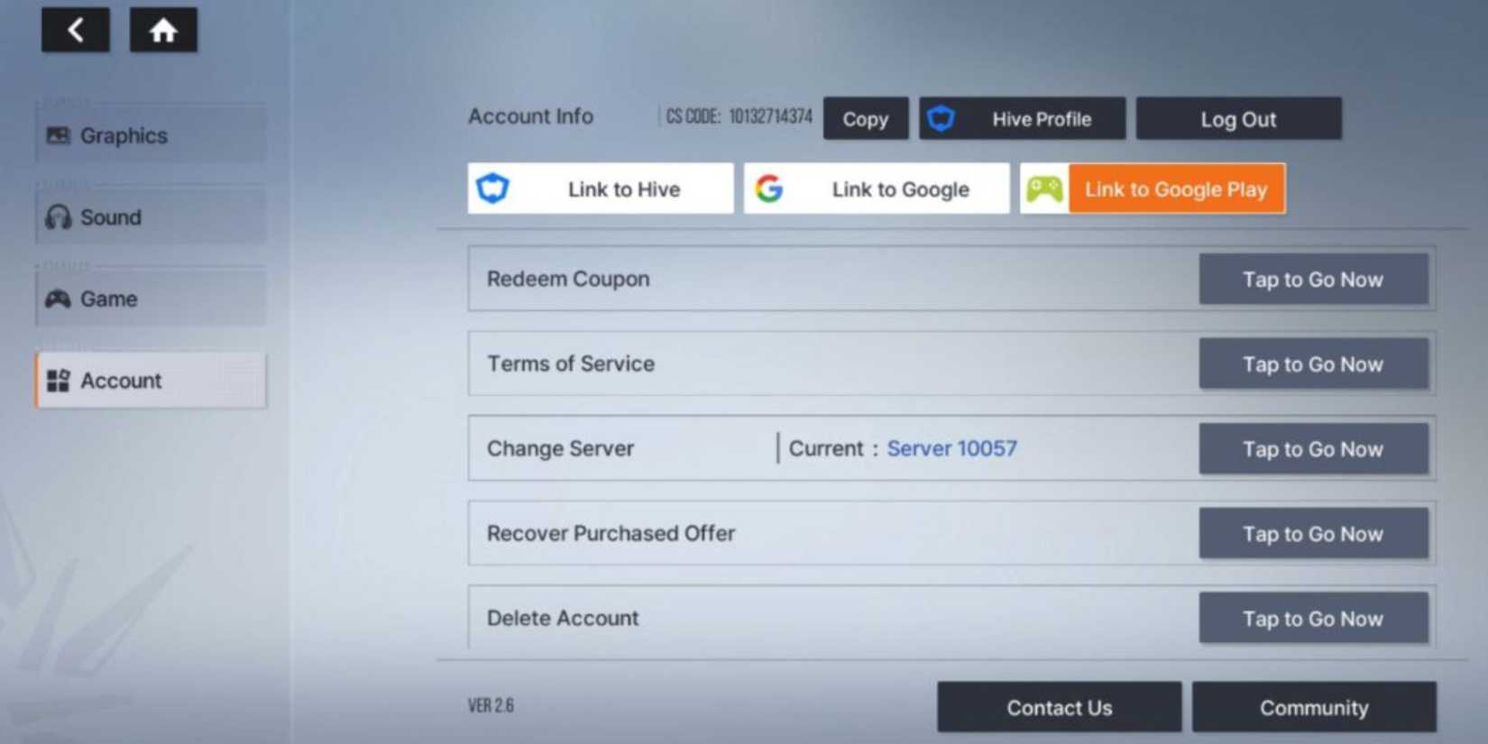 Starseed Asnia Trigger the codes tab