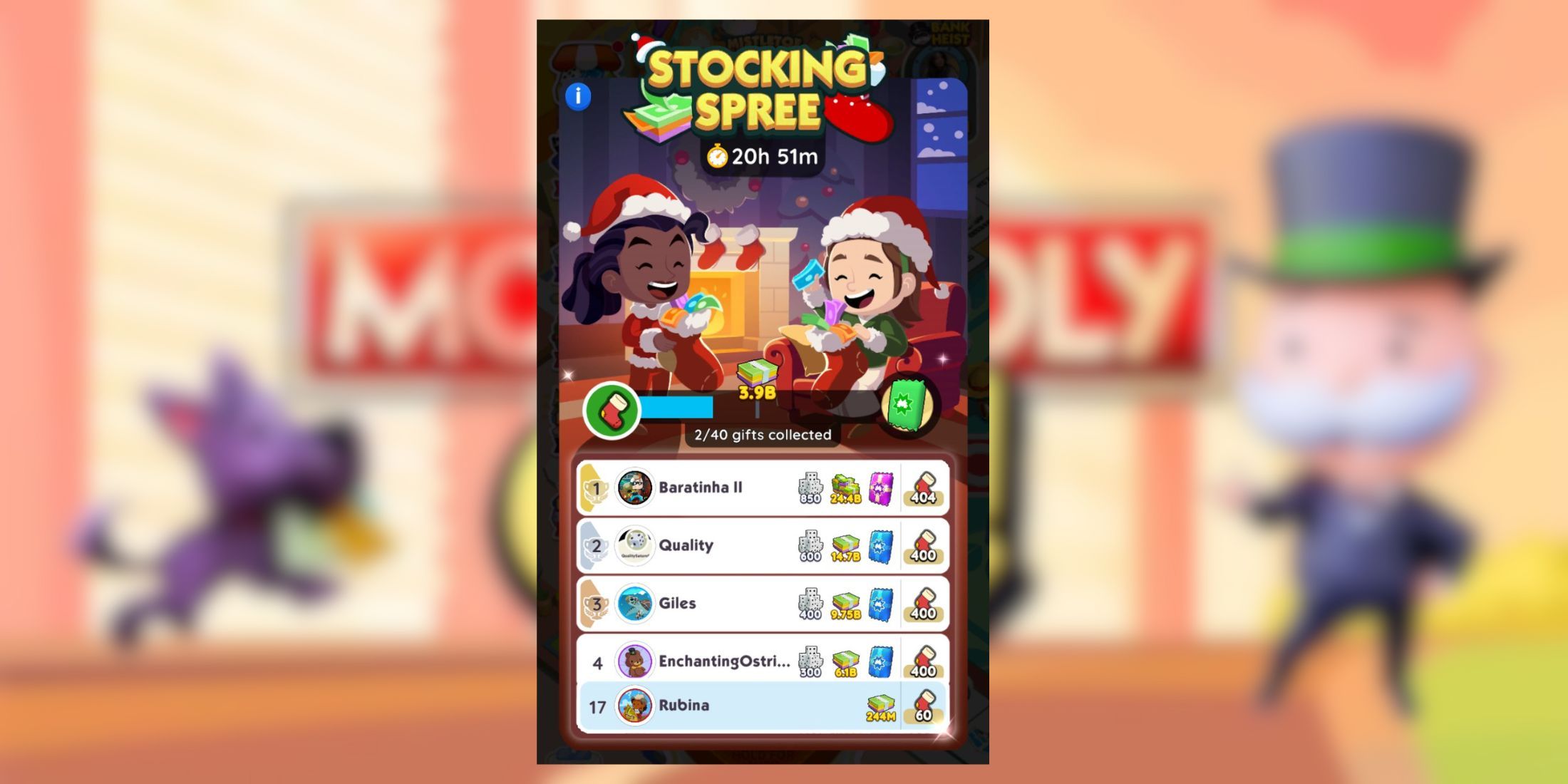 stocking spree monopoly go