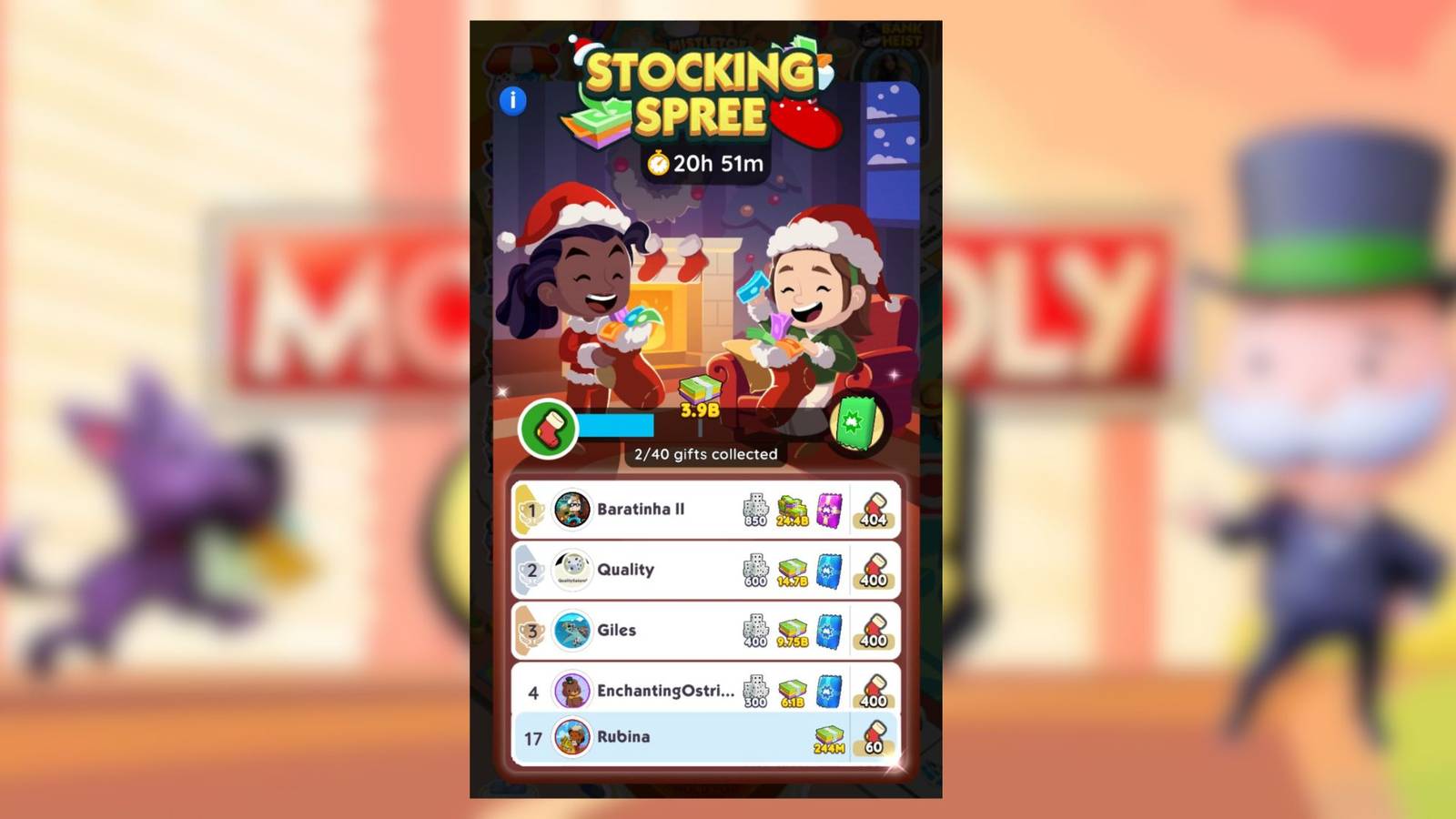 stocking spree monopoly go