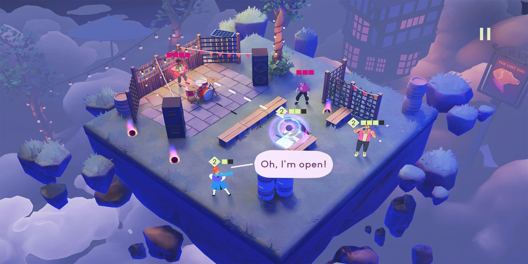 Strategic Positioning Of Characters Against Musical Equipment In Desta The Memories Between