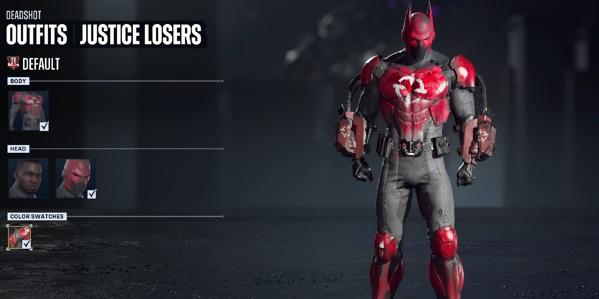 Deadshot customization screen in Suicide Squad: Kill The Justice League