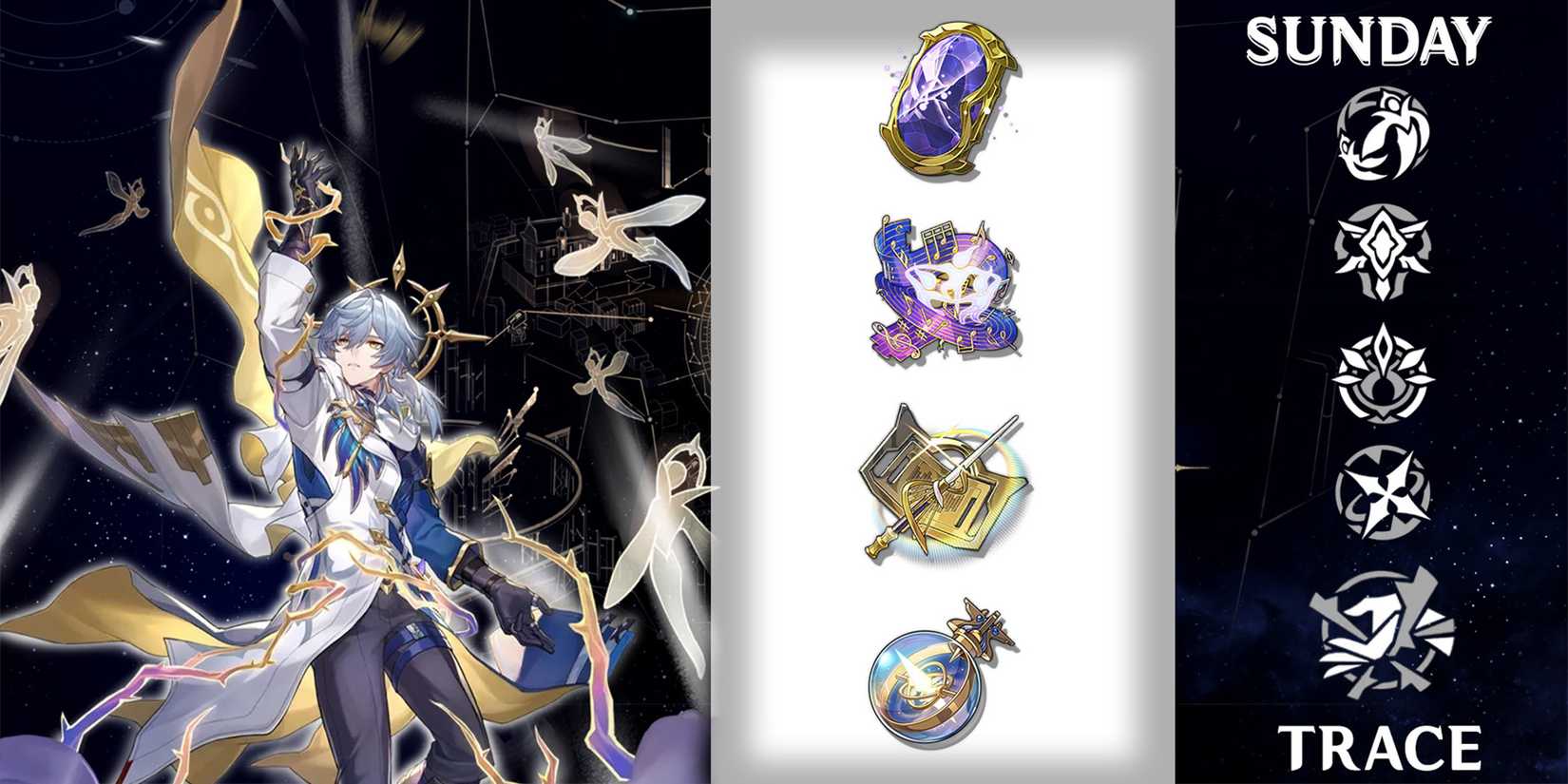 sunday trace materials in honkai star rail