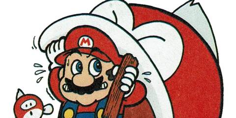 Super Mario Bros 3 Strategy Guide Art Mario and Big Bertha