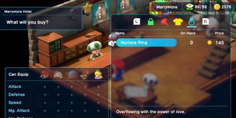 Image of the Toad who sells the Nurture Ring in Super Mario RPG