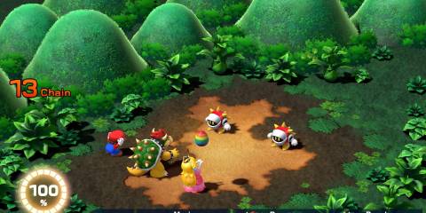Image of Peach using the Mystery Egg in Super Mario RPG