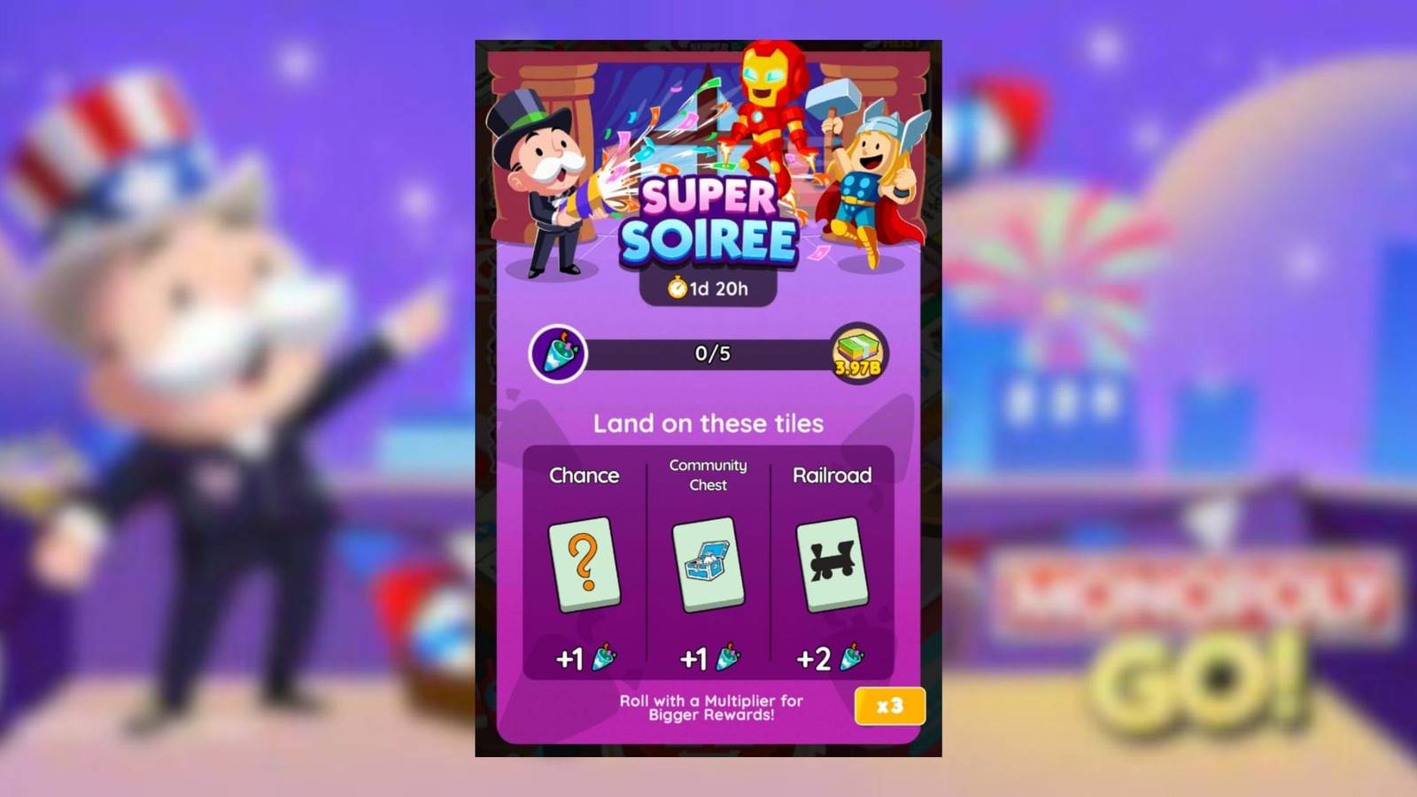 super soiree monopoly go