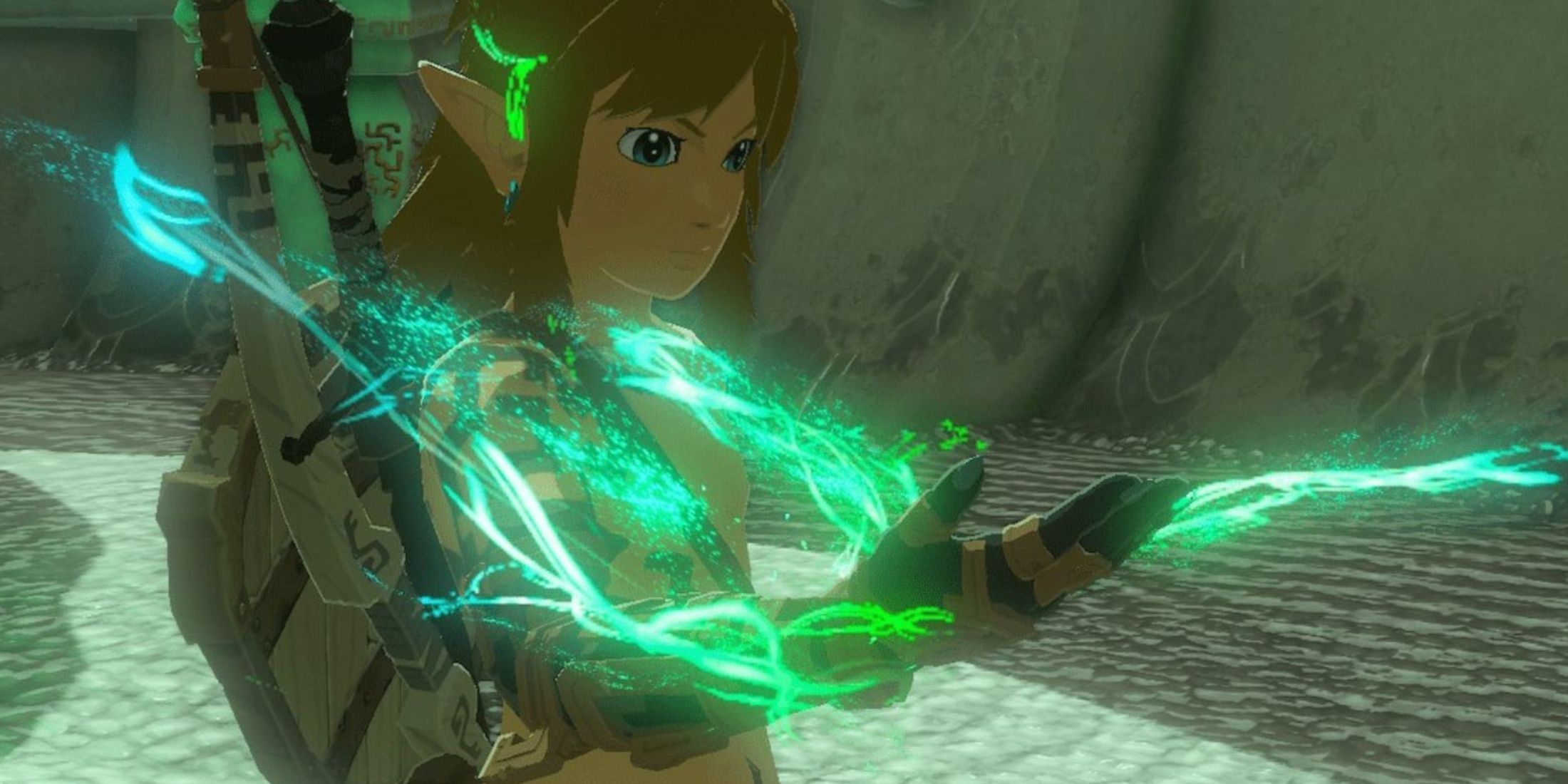 link powering up hand in tears of the kingdom