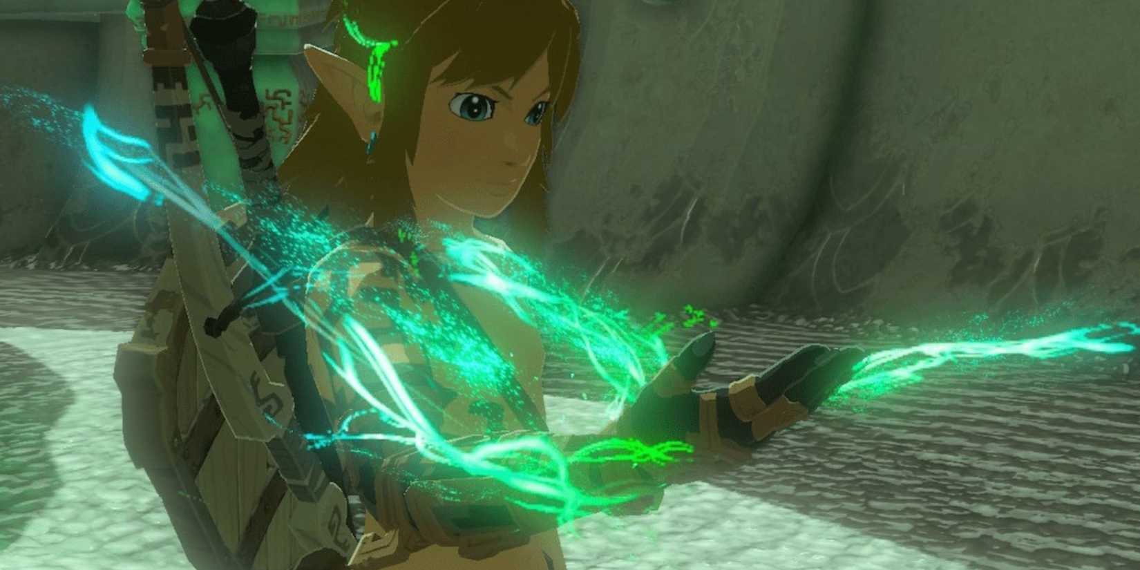 link powering up hand in tears of the kingdom