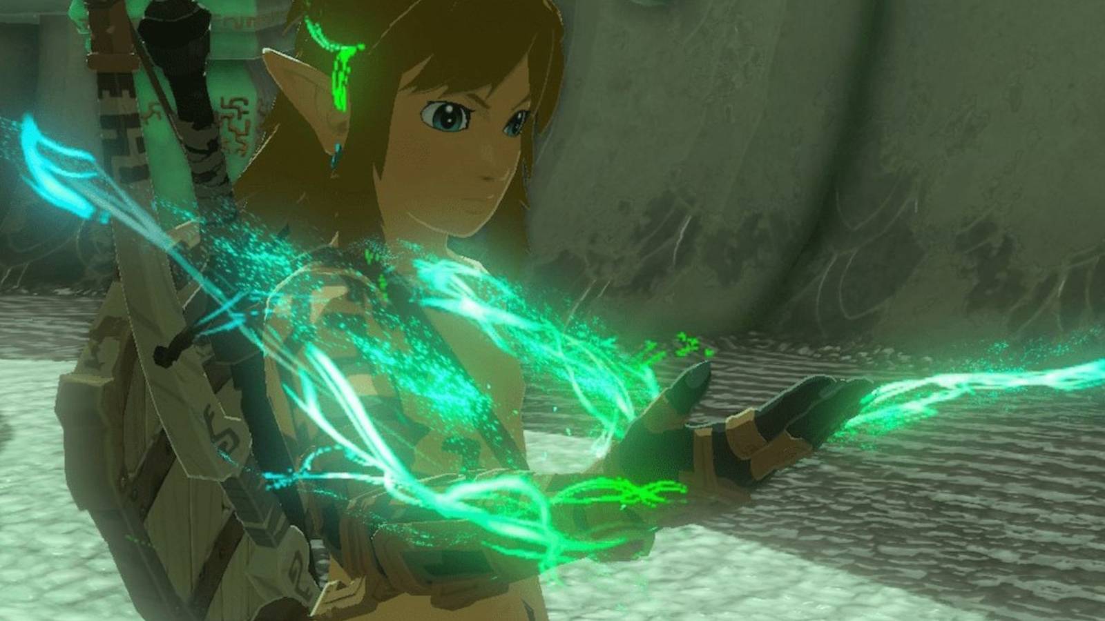 link powering up hand in tears of the kingdom