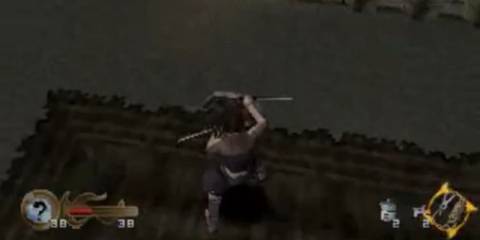 Ayame on a rooftop in Tenchu: Stealth Assassins
