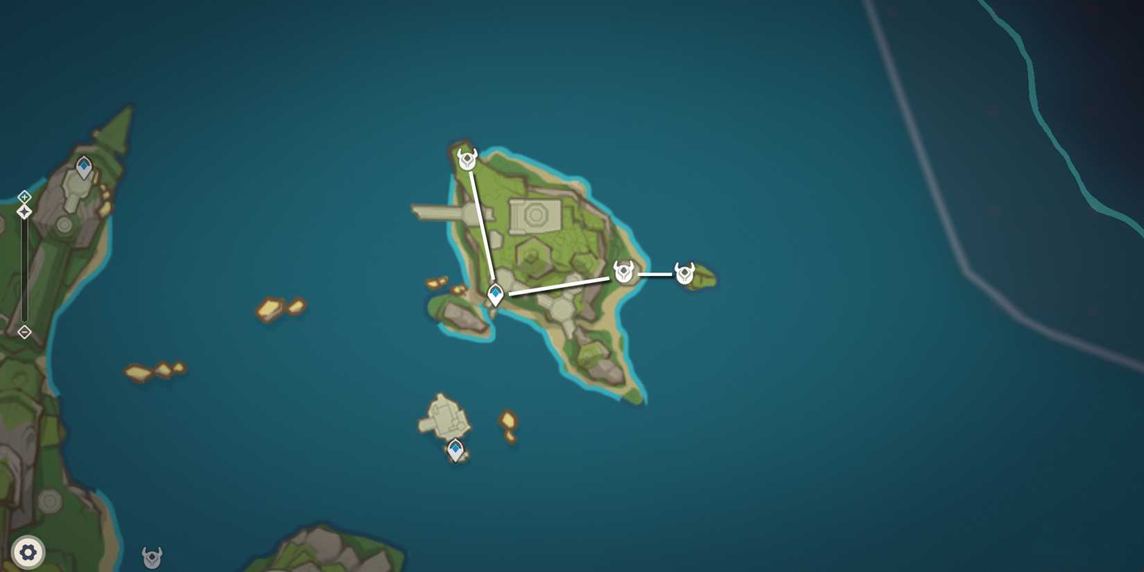 Tenebrous Mimiflora Locations and farming route in genshin impact - route 4