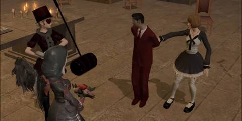 The Arsenic Candy gang tortures a man.