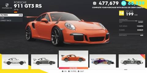 The Crew 2 Porsche 911 GT3 RS