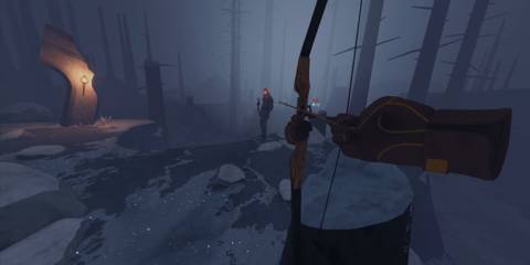 The Light Brigade A player holding a bow 