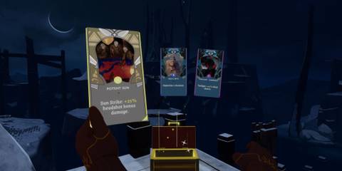 The Light Brigade A player selecting a card 