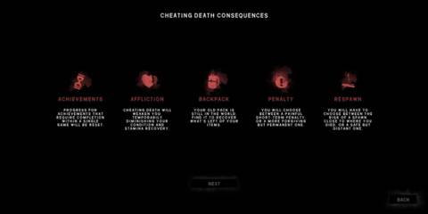 The Long Dark cheating death consequences