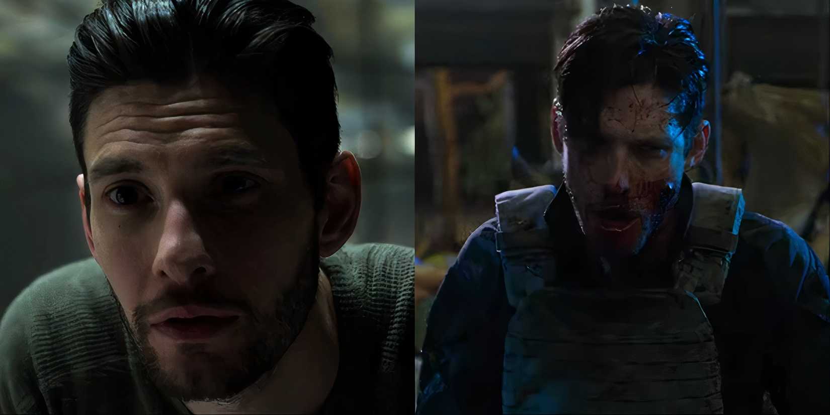 Split image of Billy Russo and Jigsaw in The Punisher