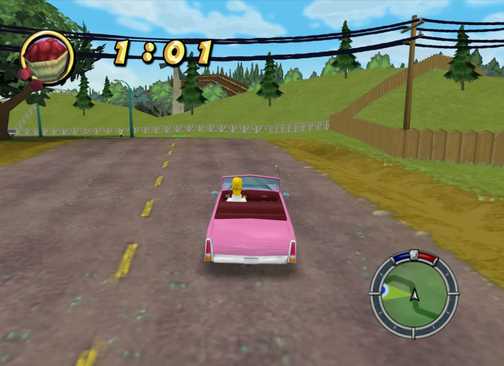 The Simpsons_ Hit & Run In Game Screenshot 2