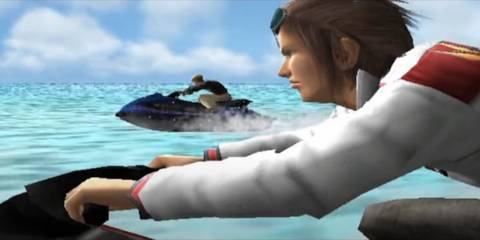 Time Crisis 3 opening cutscene with Alan Dunaway on a jet ski