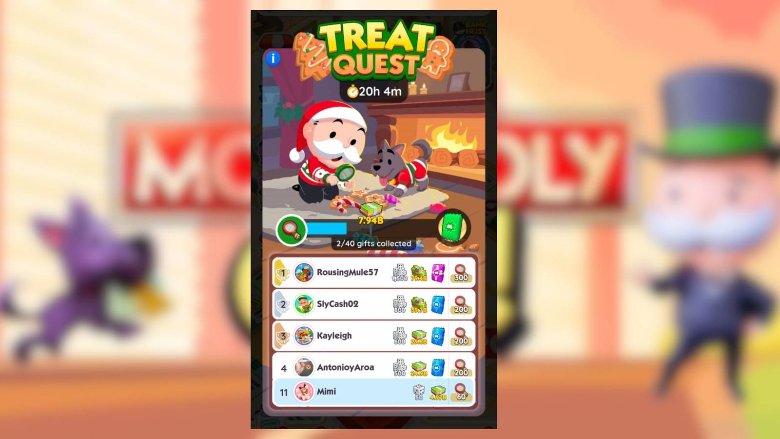 treat quest monopoly go