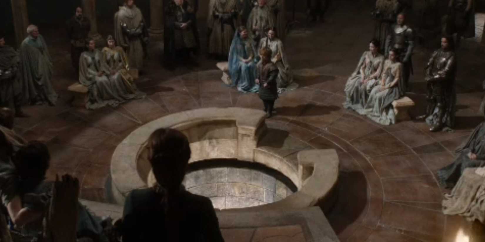 Tyrion Lannister trial in the Eyrie's Moon Door, the Vale