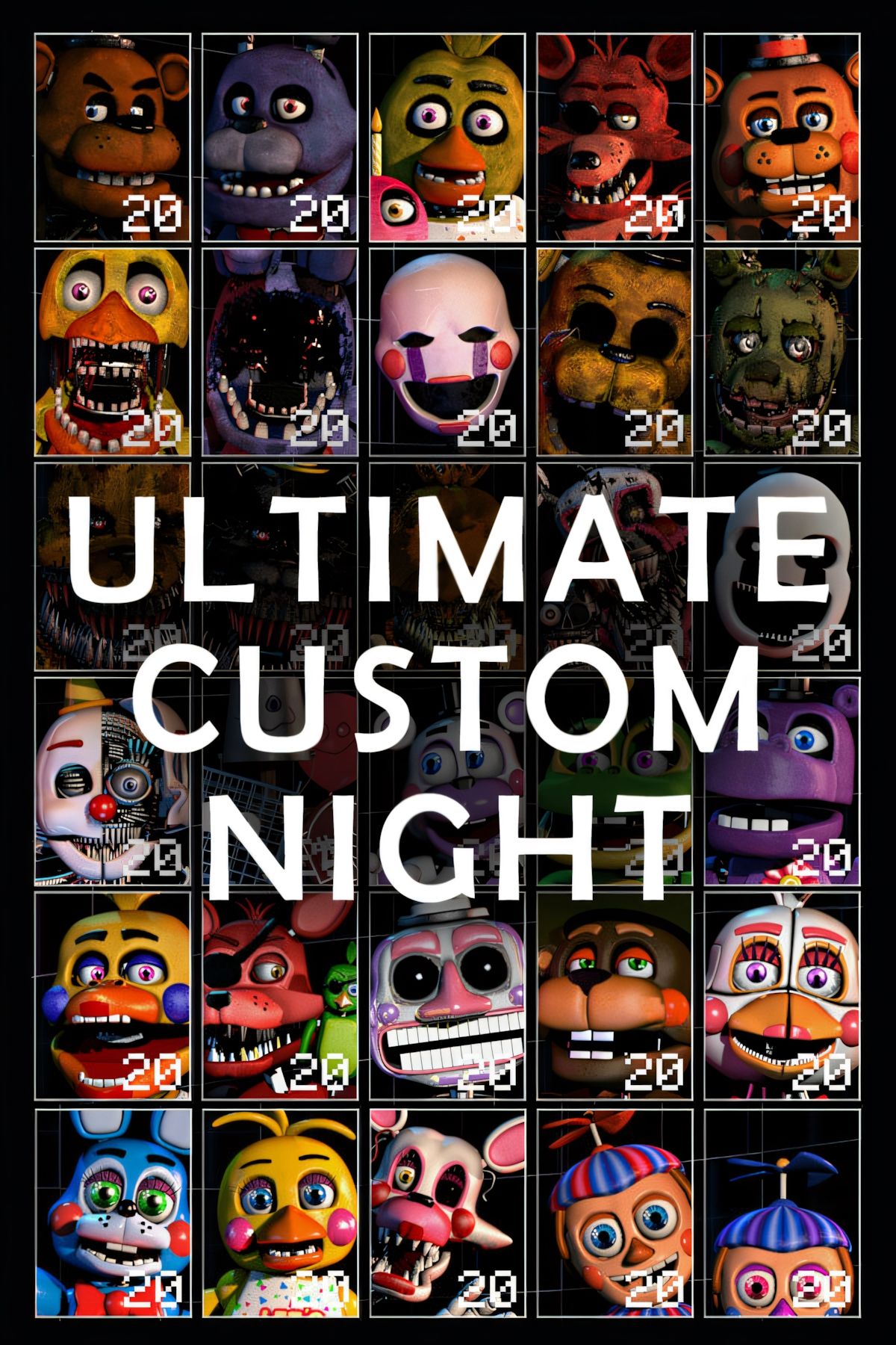 Five Nights at Freddy's: Ultimate Custom Night Tag Page Cover Art
