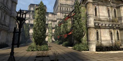 Hightown in Kirkwall where the Chantry is found in Dragon Age 2