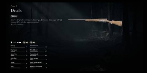 The Auto-5 Shotgun from Hunt: Showdown 1896 In The Statistics Viewer