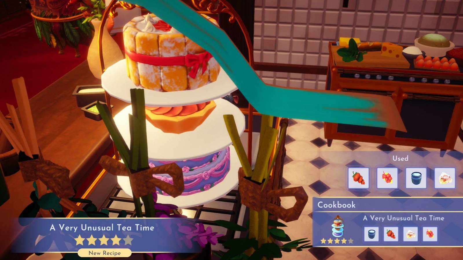 a very unusual tea time recipe dreamlight valley