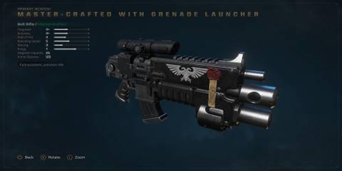 A Bolt Rifle With A Grenade Launcher Attached 