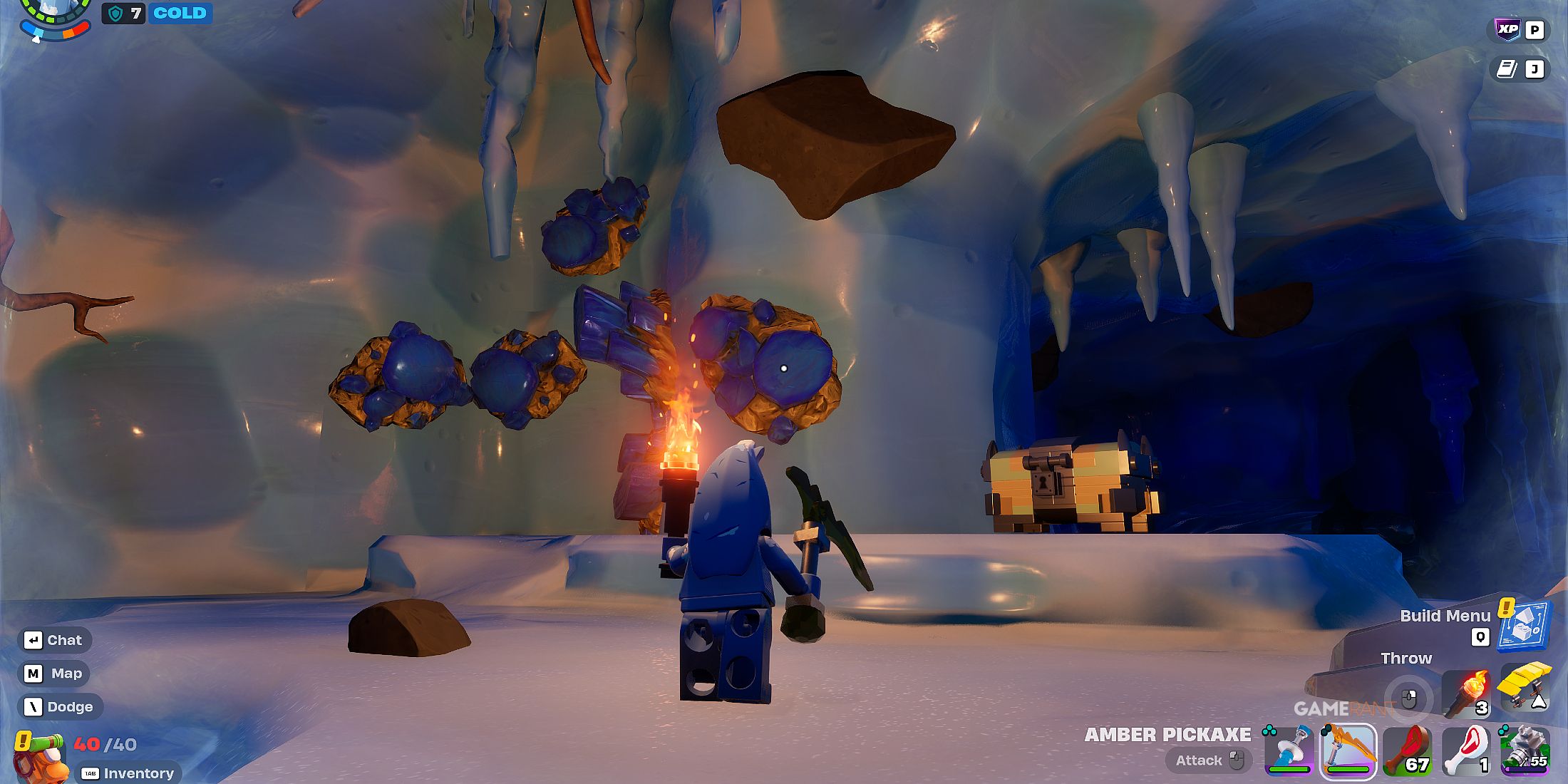 where to find Sapphire in LEGO Fortnite Odyssey