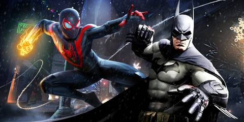 Miles Morales Spider-Man and Batman 