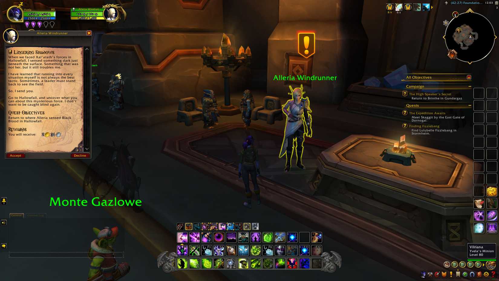 world of warcraft dalaran undermine quest guide 1