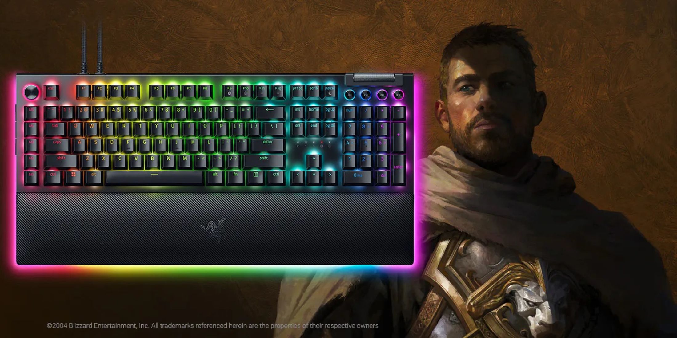 world of warcraft razer collaboration anduin razer blackwidow v4 pro