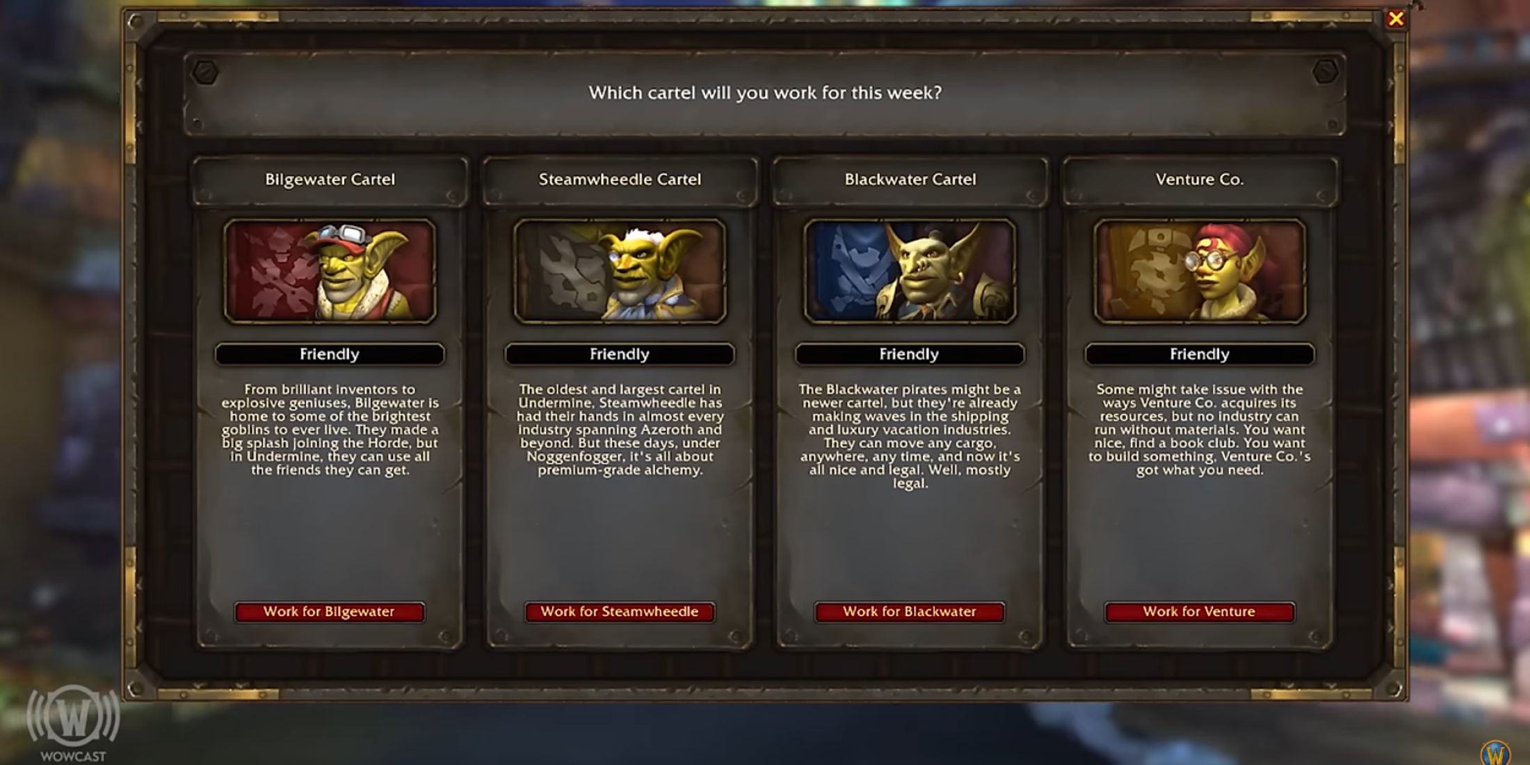 world of warcraft the war within patch 11.1 undermined goblin cartel renown