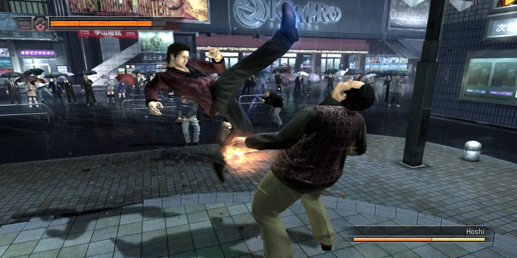 Yakuza 4 Akiyama high kick