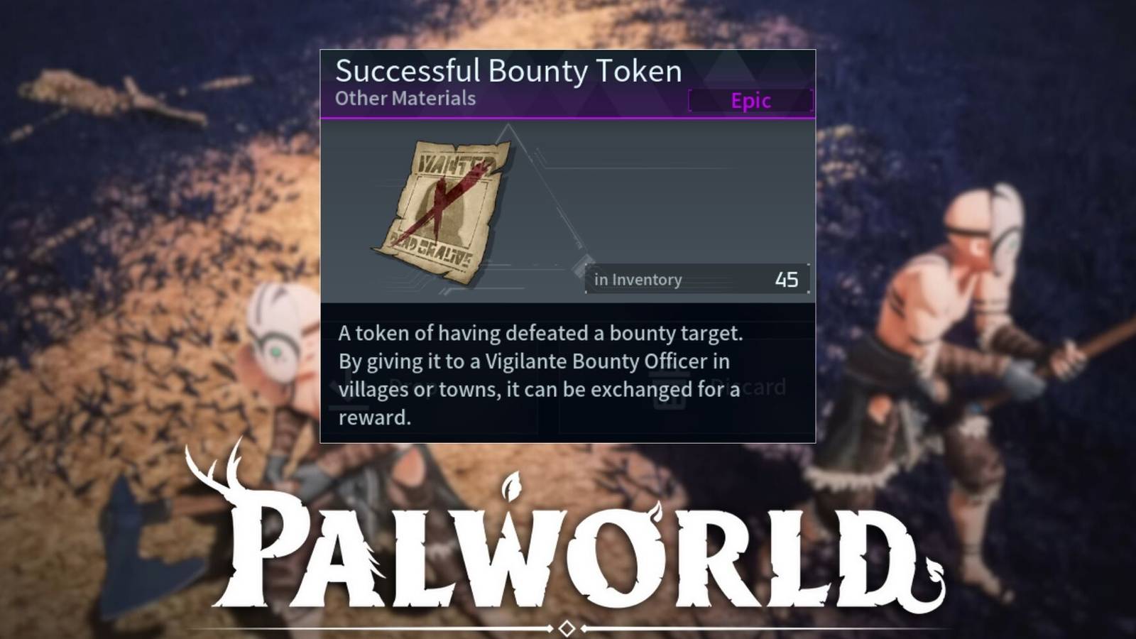 Palworld Bounty Token preview
