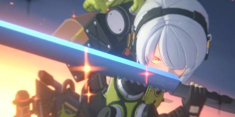 A screenshot from Zenless Zone Zero showing Anby using her Ultimate.